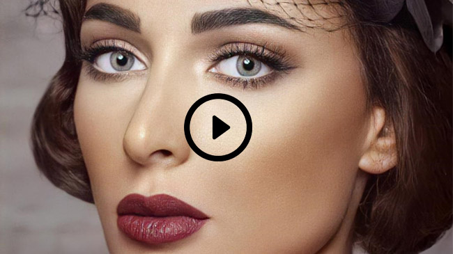 لنز رنگی طوسی سبز بدون دور برند آنستازیا
