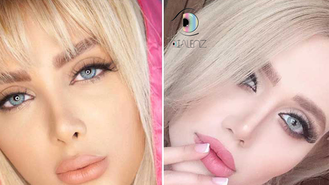 لنز های رنگی مناسب پوست سفید
